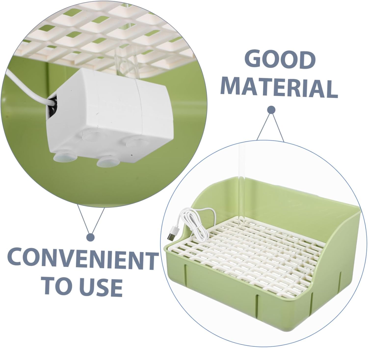 POPETPOP Bird Bath Tub Automatic Circulating Water Bird Shower for Indoor Use for Small Spaces Natural Shower Experience