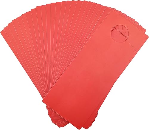 Miniatura 7 de GLOBLELAND 30 ganchos de puerta de PVC de 8 x 3.23 pulgadas, letreros en blanco para escribir tus propios mensajes para manualidades, hogar,