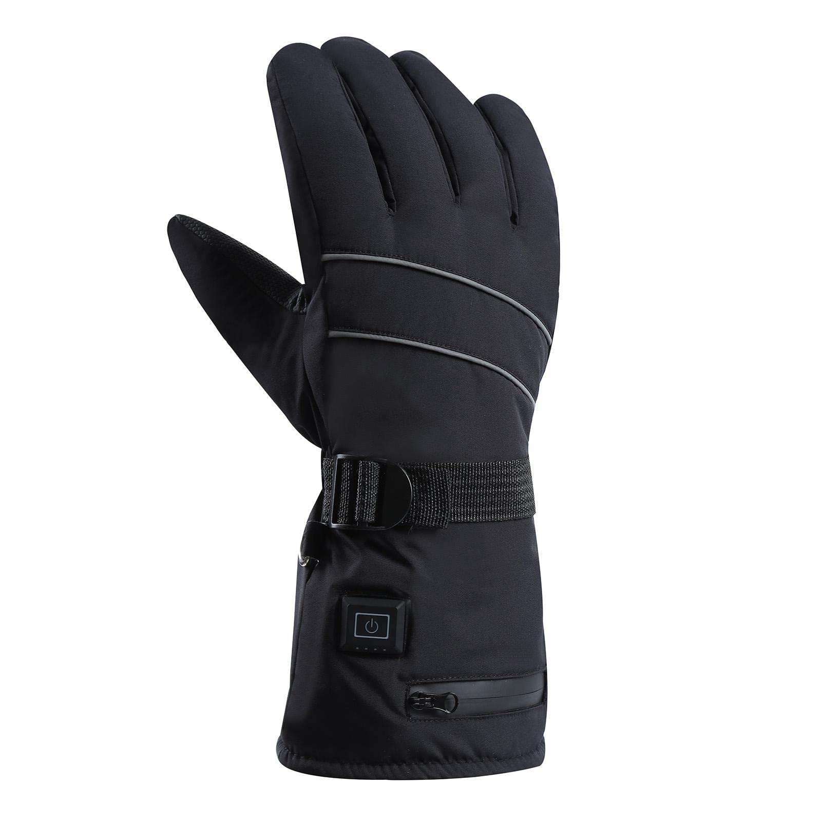Guantes de motocicleta calefactados | Guantes de invierno recargables de 8.4 V para hombre | Guantes de invierno para hombre con tacto de dedo, guantes de esquí impermeables para pantalla táctil