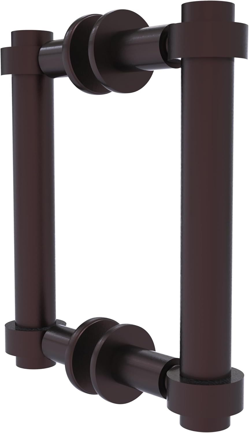 Allied Brass 404-6BB-ABZ Contemporary 6 Inch Back Shower Door Pull, Antique Bronze