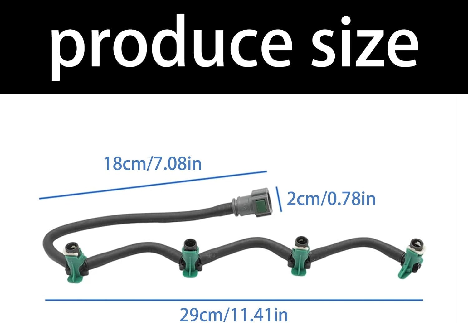 Replacement Oil Leak Off Hose AV6Q9K022AB MCR003Q Oil Return Pipe for 1.6 TDCI Automotive Accessories Fuel Return Pipe