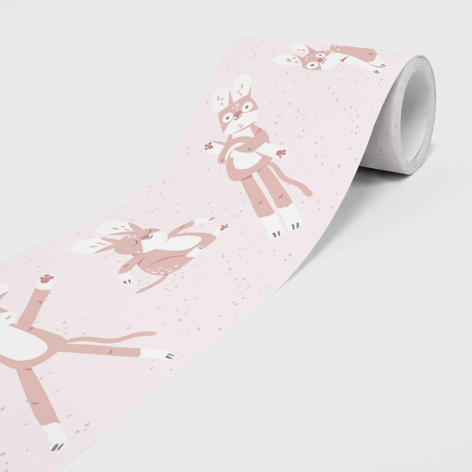 Dimex Line Bunny Dimex 5M X 15Cm Self Adhesive Wallpaper Border Smooth Fleece Animal Print