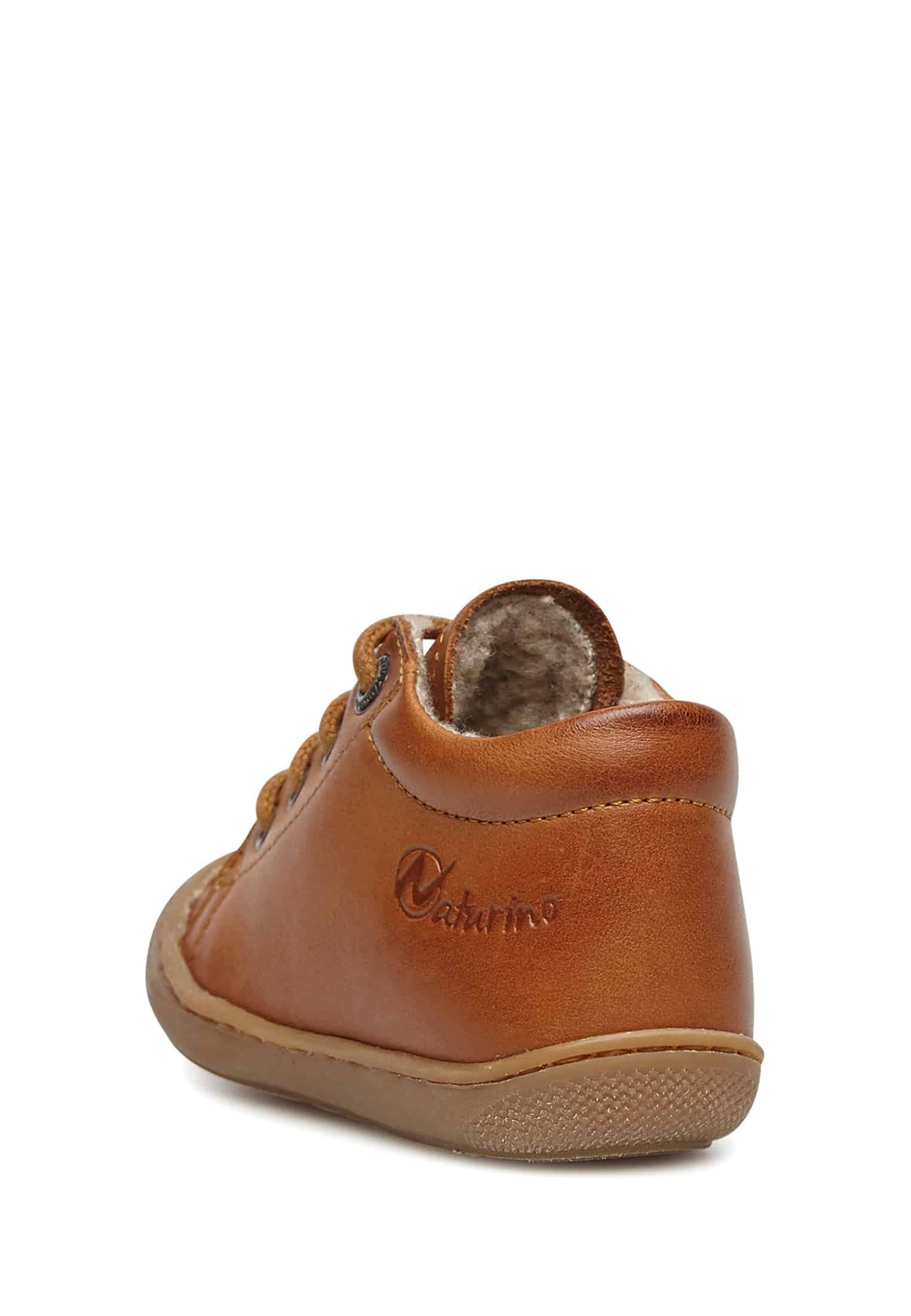 Naturino Chaussures Premiers Pas en Cuir doublés en Laine