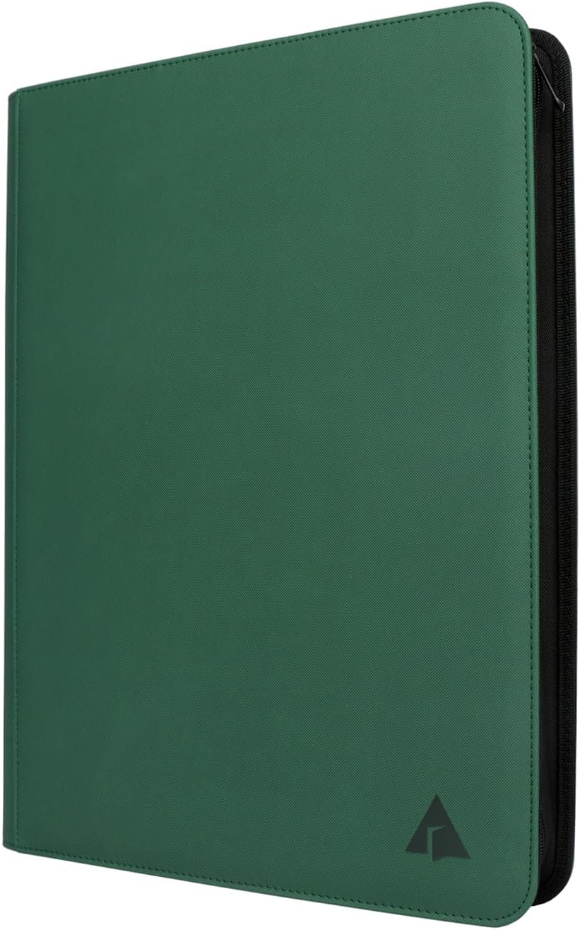 16 Pocket 1000+ Pockets Card Binder, Large Ringless Side Loading Pockets Trading Card Album Folder for TCG -Red