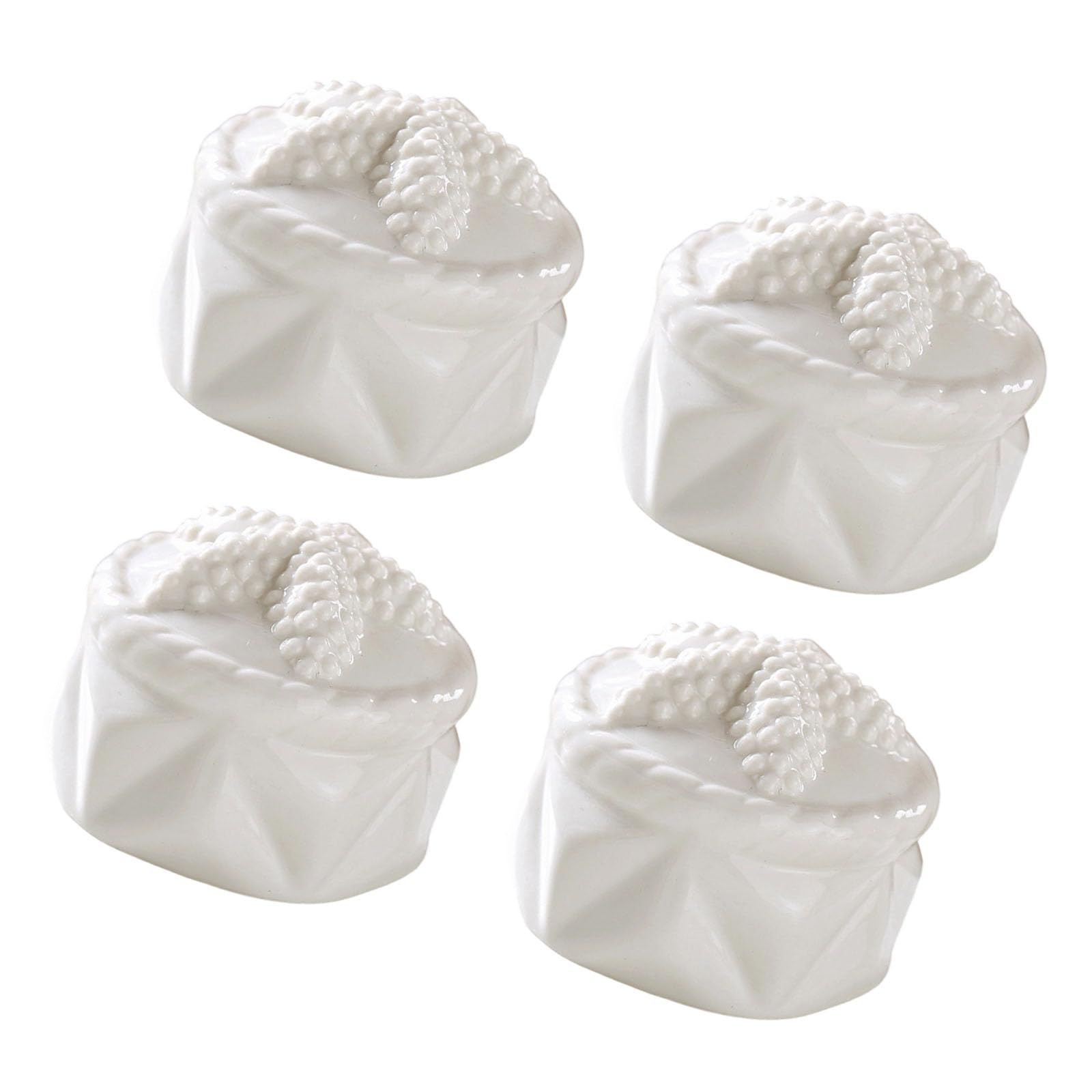 APGLSXY Of 4 Ceramic Marine Inspired Toilet Bolt Covers Decorative Bathroom Accessories for Water Theme Decor Easy Install Toilet Bolts