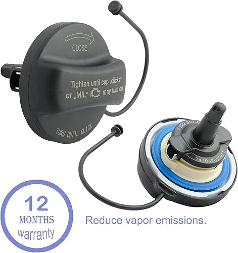 Miniatura 4 de Tapa de gasolina, tapa de llenado de depósito de combustible 16117222391 repuesto para Mini Cooper BMW E39 E46 325i 328i 330i 525i 528i 530i 535i X1