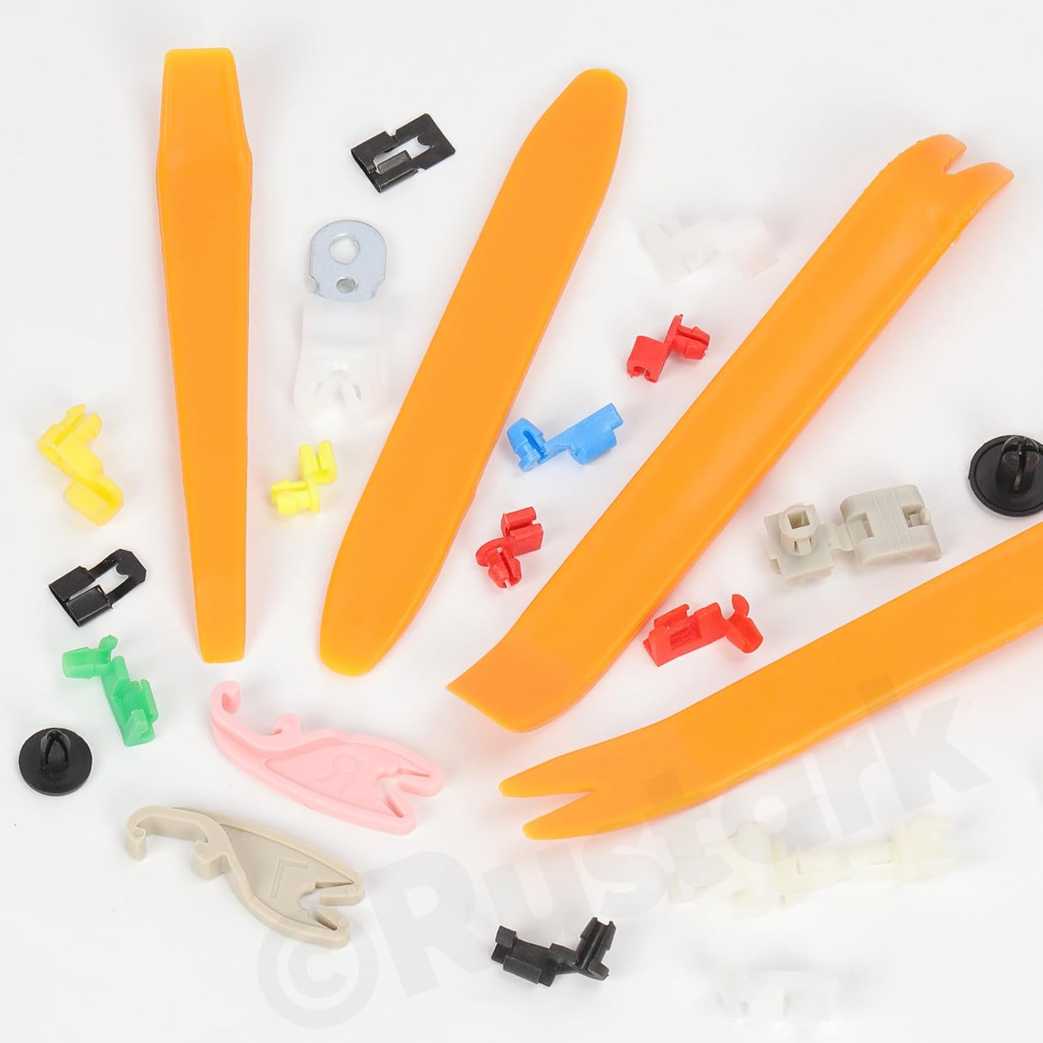 165Pcs Car Door Lock Rod Clips Assortment Kit Left and Right Lock Rod Retainer Clips Latch Locking Push Clip Door Lock Pawl Lever Retainer Tailgate Handle Clip for Most Cars