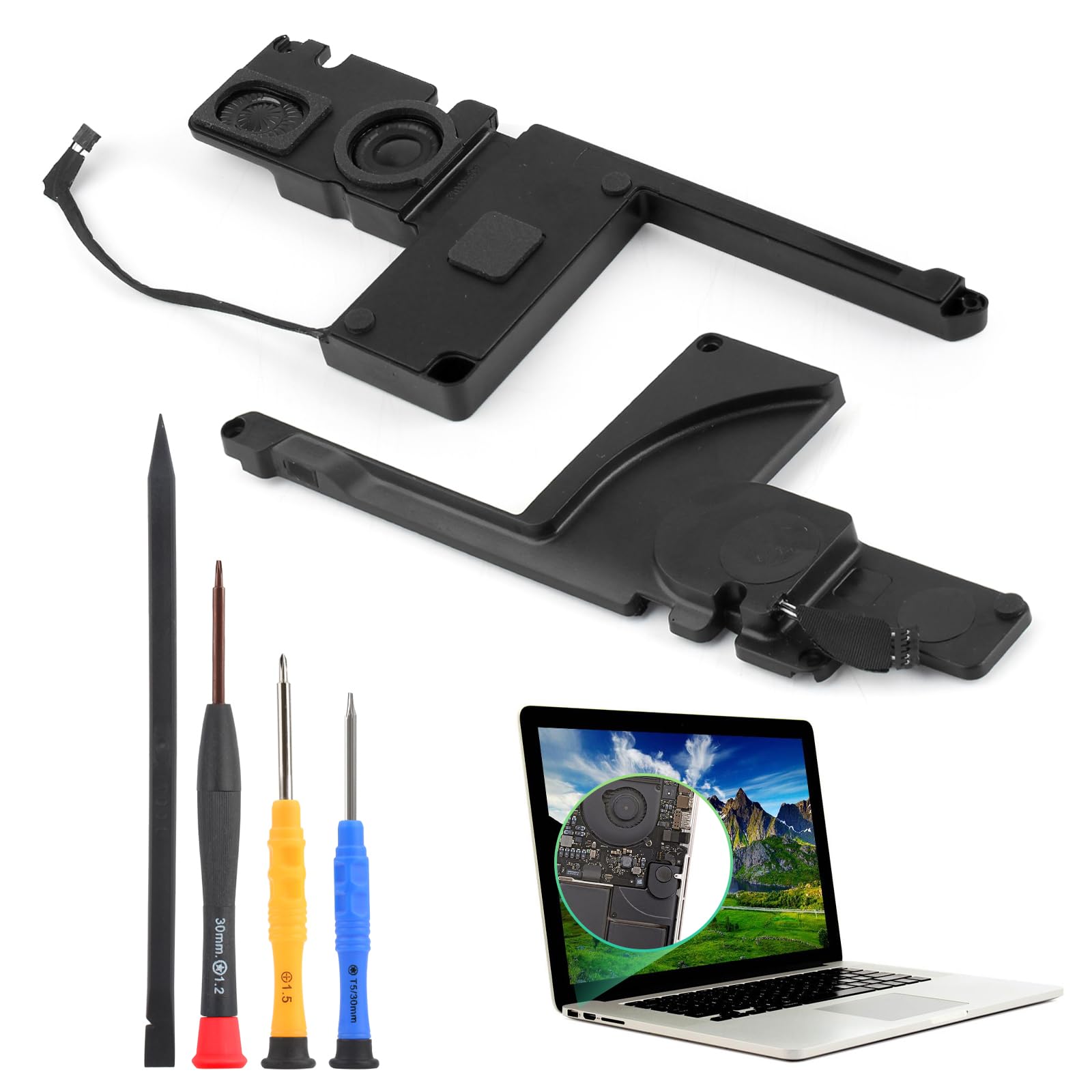 Speaker for MacBook Pro 15 inch Retina A1398 Loud Speaker Replacement for MacBook Pro 15 inch Retina A1398 2012 2013 2014 2015 Left and Right Internal