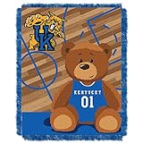 Northwest NCAA Kentucky Wildcats Unisex-Baby Woven Jacquard Tapestry Throw Blanket, 36' x 46', Fullback/Half Court
