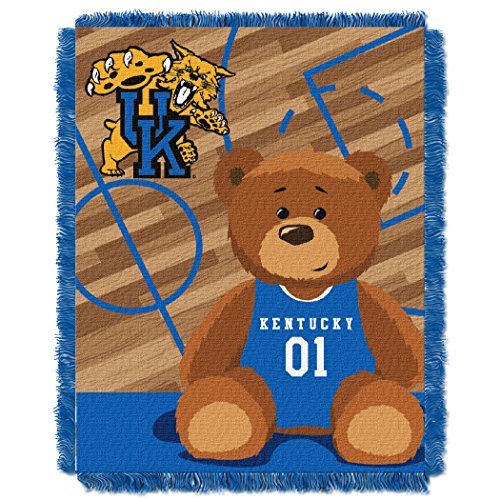 Image of Officially Licensed NCAA "Half Court" Woven Jacquard Baby Throw Blanket, 36" x 46", Multi Color