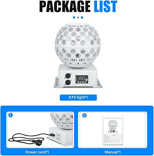 Miniatura 10 de Dreamland Luz de haz de cabeza móvil LED RGBW Rotación Cabeza móvil Disco Luz DJ Luces DMX 512 con sonido activado para iluminación de escenario