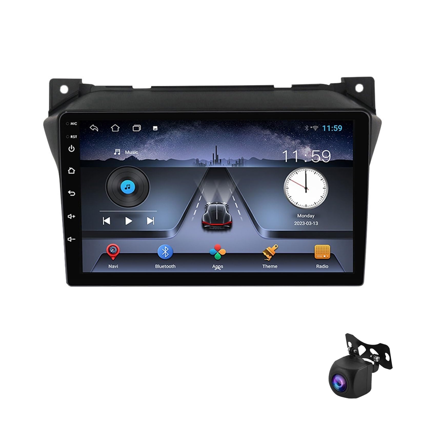 Autoradio Android 13 pour Suzuki Alto avec caméra 360° pour stationner sans rayure - 8