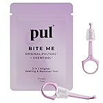 PUL Pack of 2 Reusable 2-in-1 Aligner Seating Chewie & Removal Tool - Compatible with Invisalign, Removable Braces, Retainers & Trays - Easy-to-Use Remover & Chew, Dental & Oral Hygiene Care - Purple
