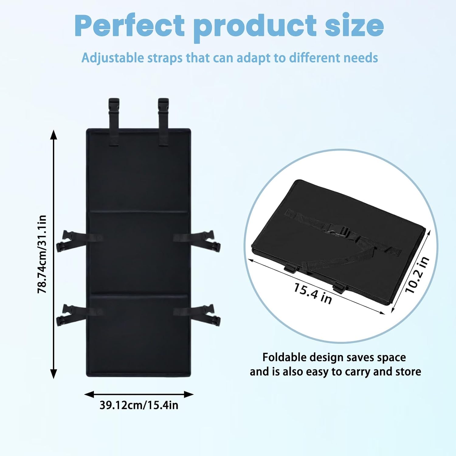 Bunk Bed Ladder Cover with Lock - 32x15Inch Heavy Duty Pool Ladder Guard, Safety Cover for Kids, Attic, Bunk Bed Blocker for Kids,Trampoline & Bunk Bed Ladders, Adjustable Foldable Ladder Protector