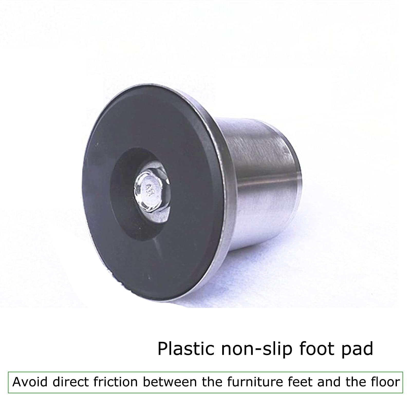 4 Patas de Metal para Sofá, Patas de Acero Inoxidable para Muebles de Baño, Resistentes Alua Y No Se Oxidan, para Camas Antiguas, Patas de Soporte, con Perno M8/9.8Cm/3.86In