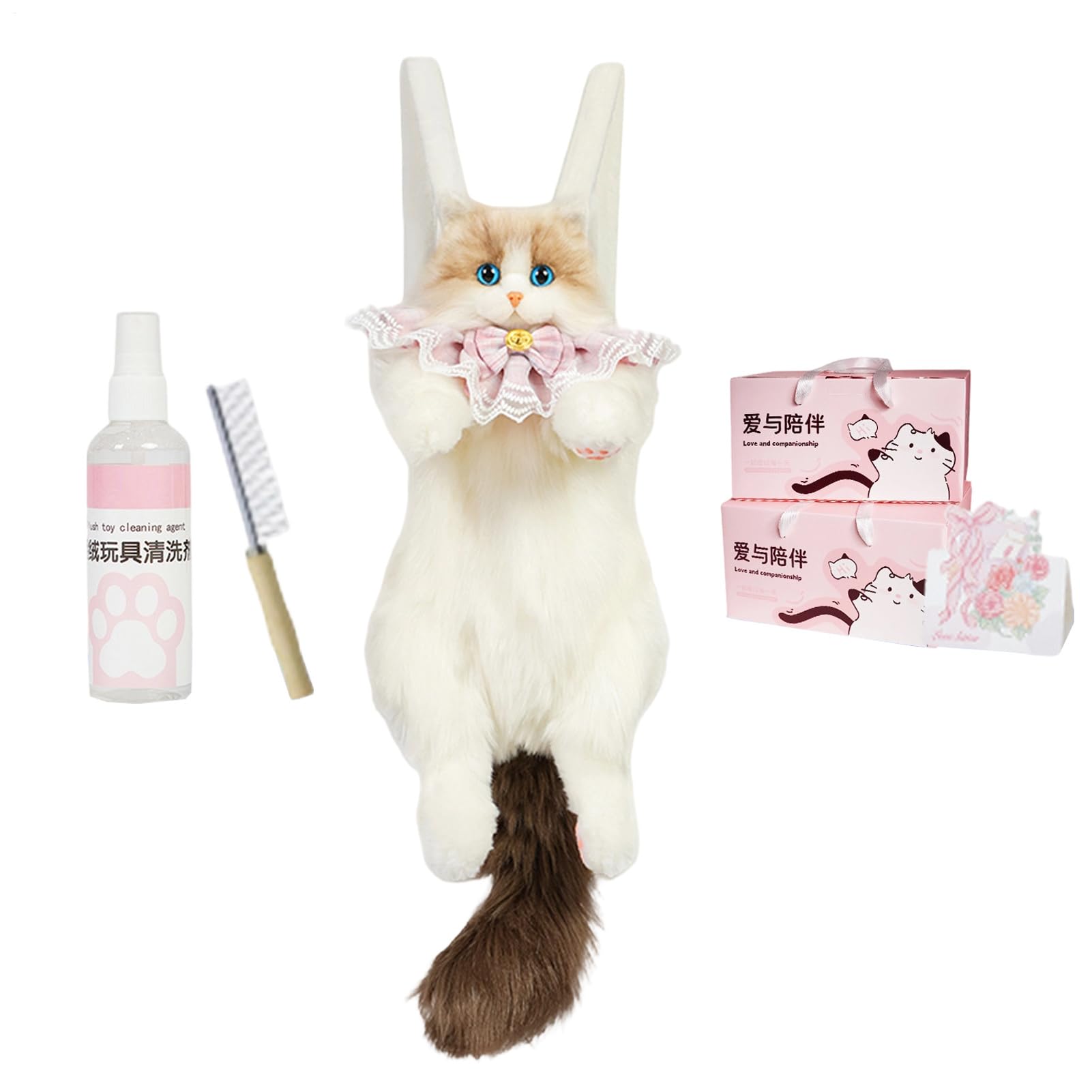 Mochila con forma de gato, con mucho espacio de almacenamiento, suave mochila en forma de gato, para la universidad, para la oficina, viajes, vacaciones, escuela, escapadas de fin de semana