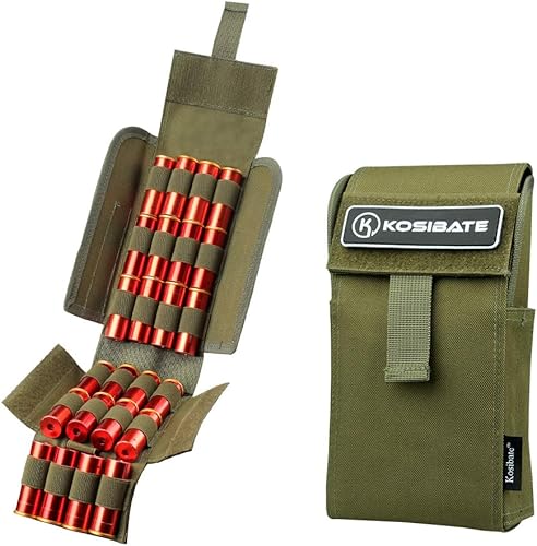 Kosibate HOT 25 - Funda de recarga de cartuchos de escopeta redonda para el calibre 1220G negro Kosibate HOT 25 - Funda de recarga de cartuchos de escopeta redonda para el calibre 1220G negro