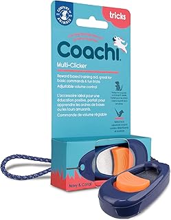 Coachi Multi-Clicker Dog Accessories Volume Control with 3 Levels Easy to Use Adjustable Hand Strap Dog Clicker Dog Training Training for Noise-sensitive Dogs and Puppies product image