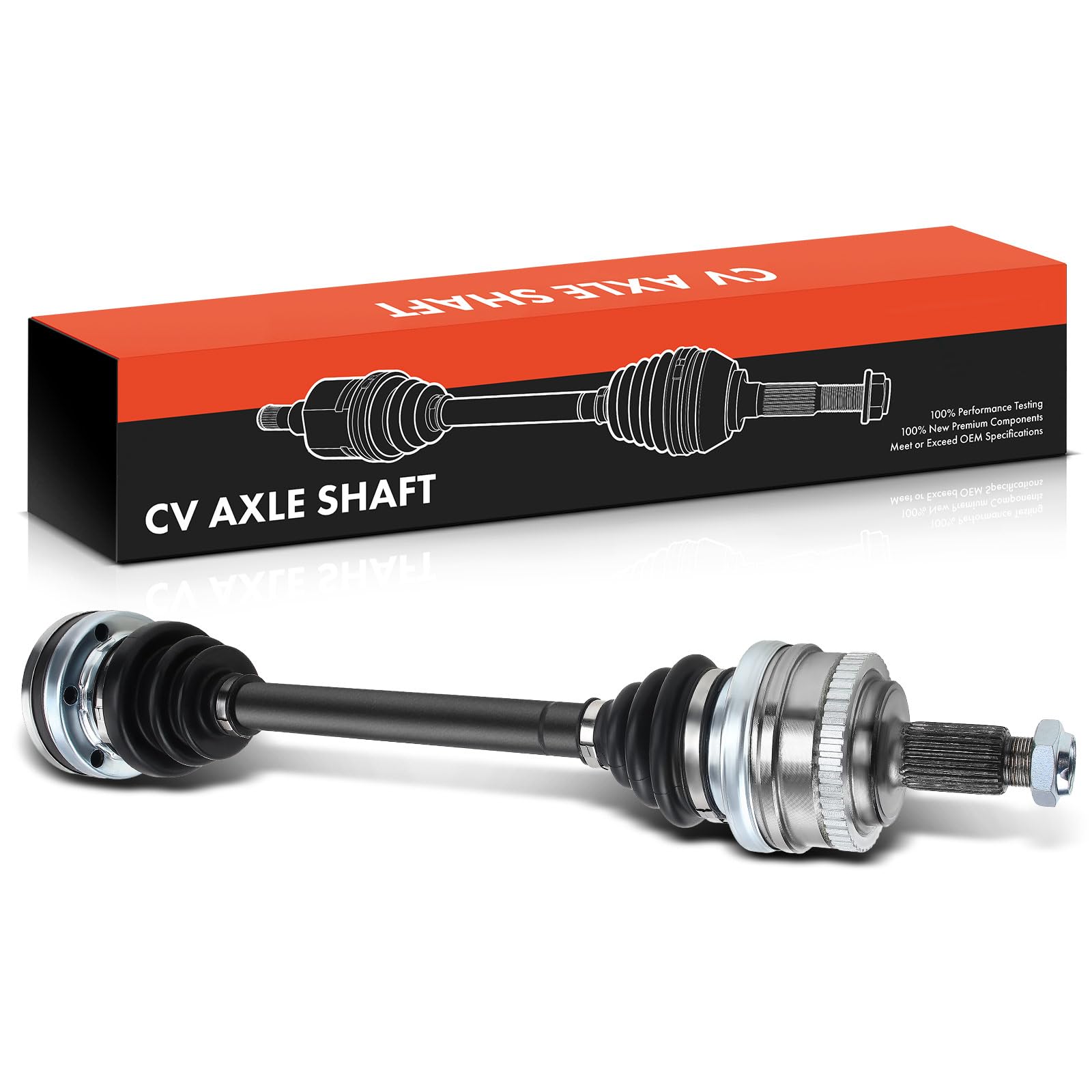 Frankberg Eje motriz Eje de transmisión con ABS Ring Eje trasero Compatible con Serie 3 E30 315-325 Serie 3 E36 325tds Serie 3 Cabriolet E30 316i-325i Serie 3 Touring E30 316i-325i 33211226861