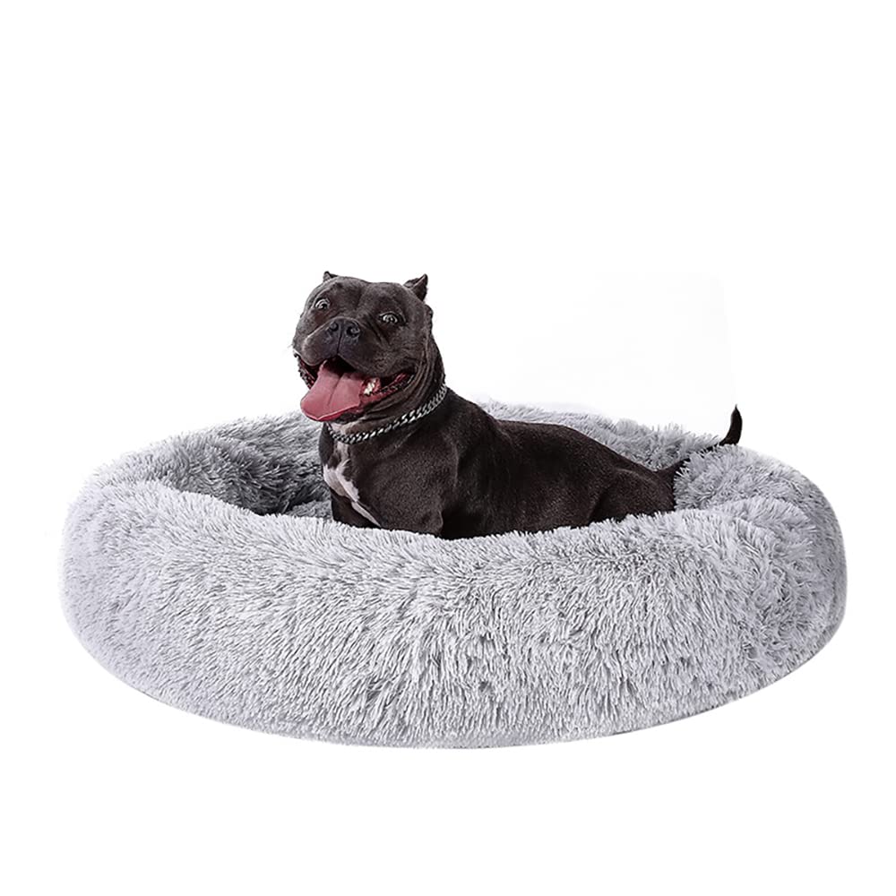 LAIZIHUI Cama Perro,Cama para Mascotas,Cama Relax para Perros y Gatos Pequeños,Adecuada para Gatos，Perros Pequeños. (60CM, Gris Claro)