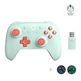 8Bitdo Ultimate 2C Hall Effect Joysticks and Hall Triggers Wireless Controller for Windows PC and Android, with Remappable L4/R4 Bumpers, Turbo function & Rumble vibration (Mint)