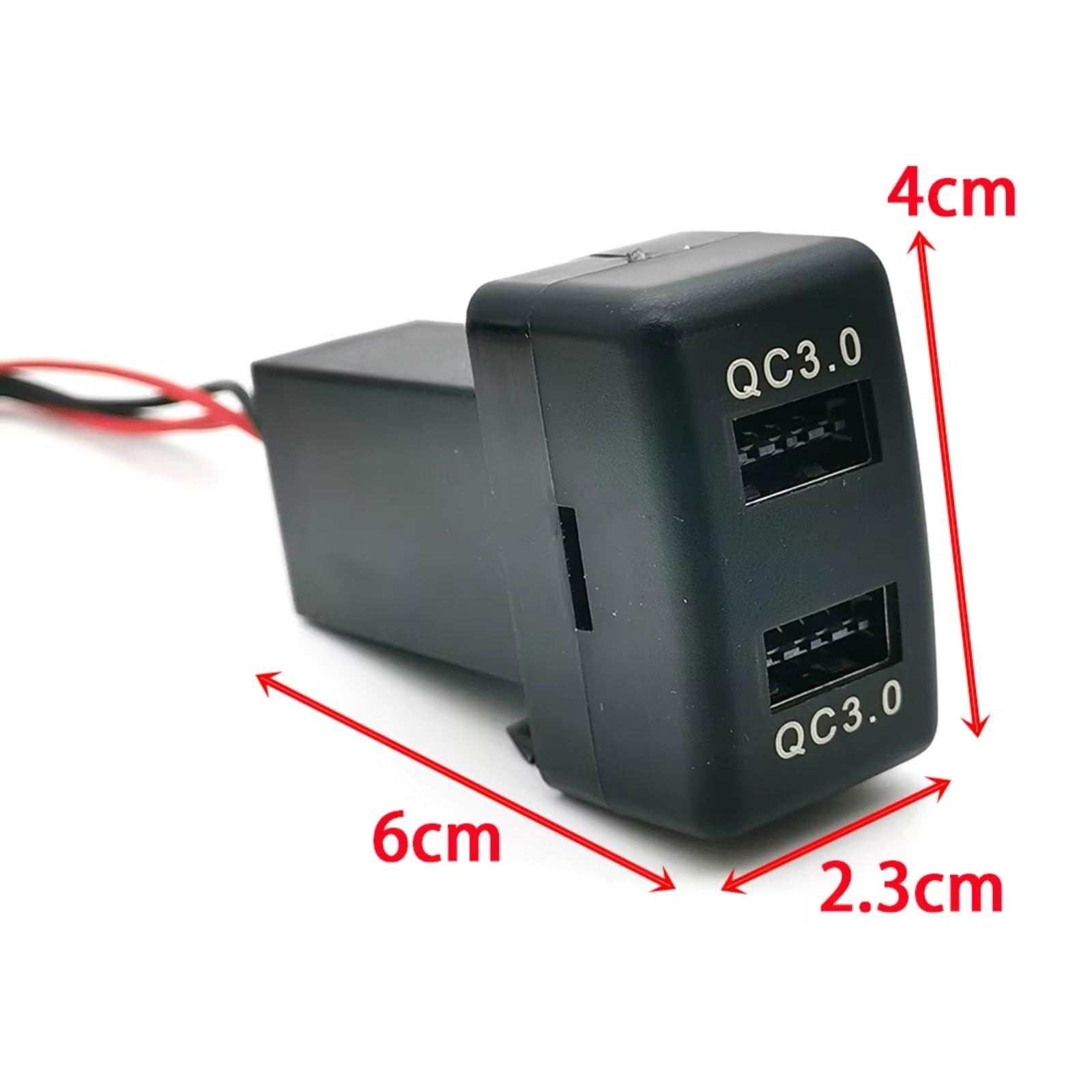 Compatible con Isuzu para Van para 700P Kv100 12V 24V QC3.0 Adaptador De Corriente USB Dual Cable Eléctrico Hembra Impermeable De Alta Velocidad Puerto USB AUX Repuesto