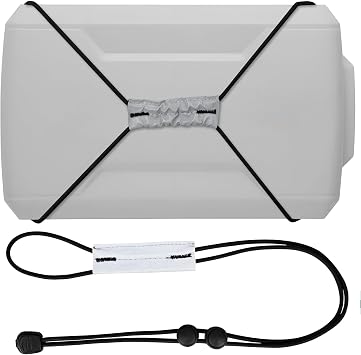 Adjustable Fishing Graph Cover Straps - Fish Finder Bungee Straps to Secure Cover During Travel, Fit up to 18 in Screens