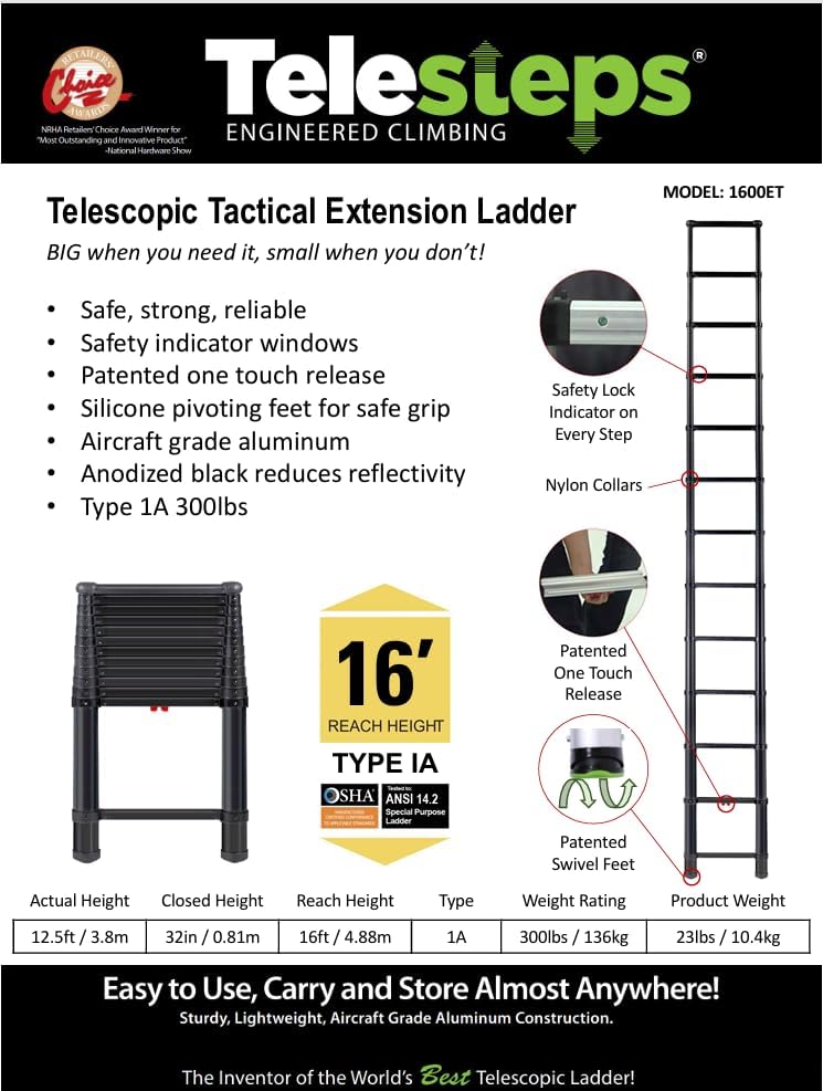 Telesteps One-Touch Retraction Close