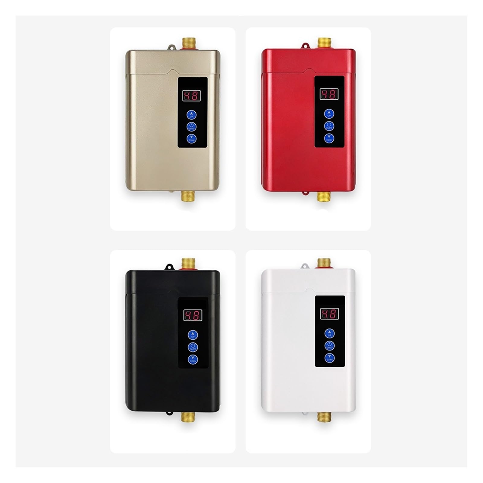 Podgrzewacz wody przepływowy, Mini Elektryczny Podgrzewacz Wody Do Użytku Domowego Natychmiastowy Podgrzewacz Ciepłej Wody Ogrzewanie Ciepłej Wody Bezzbiornikowej Do Kranu(Nero)