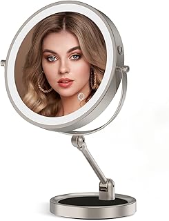 Rocollos Tabletop Makeup Mirror with Built-in...