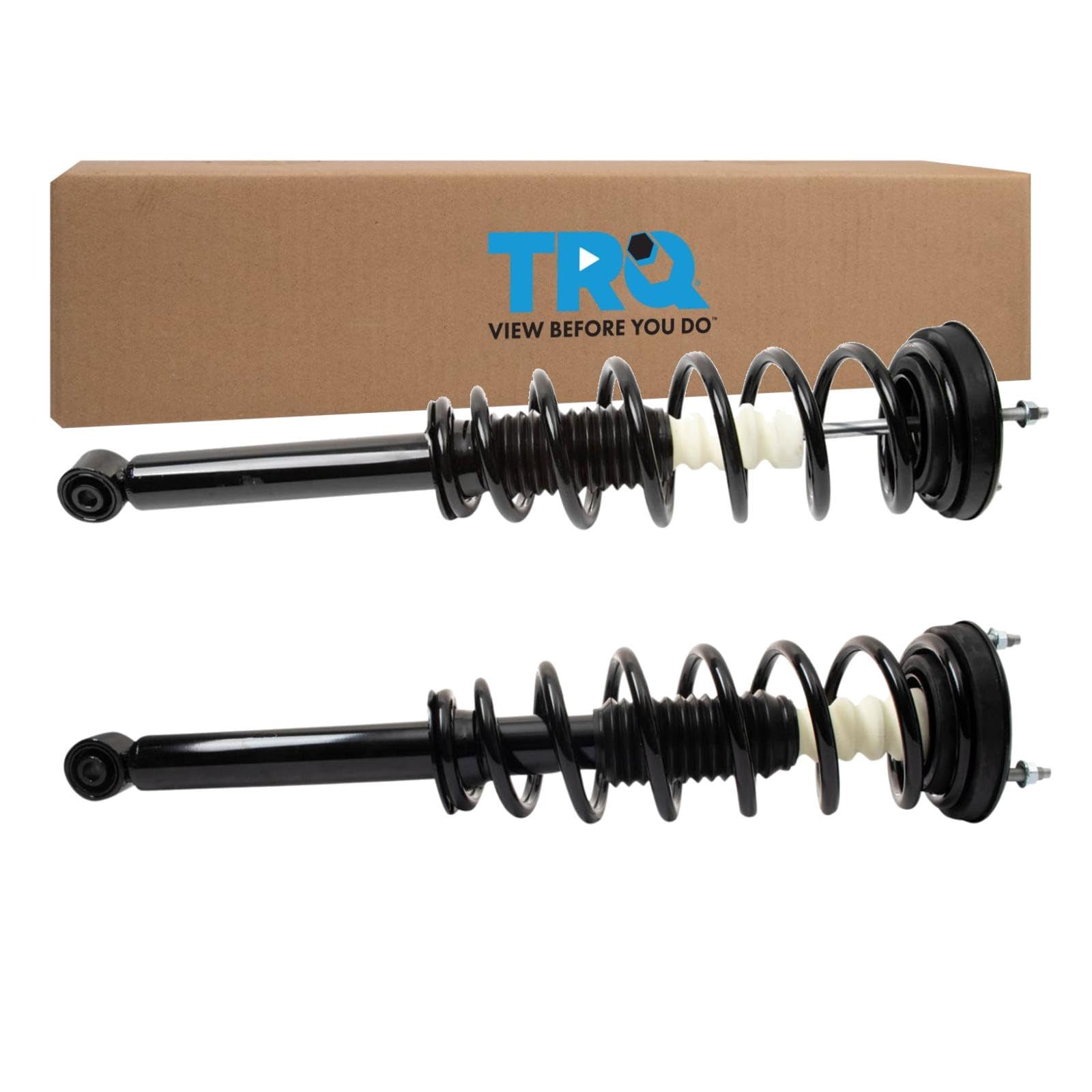 TRQ Rear Shock &amp; Spring Assembly Set Compatible with 2001-2006 Lexus LS430