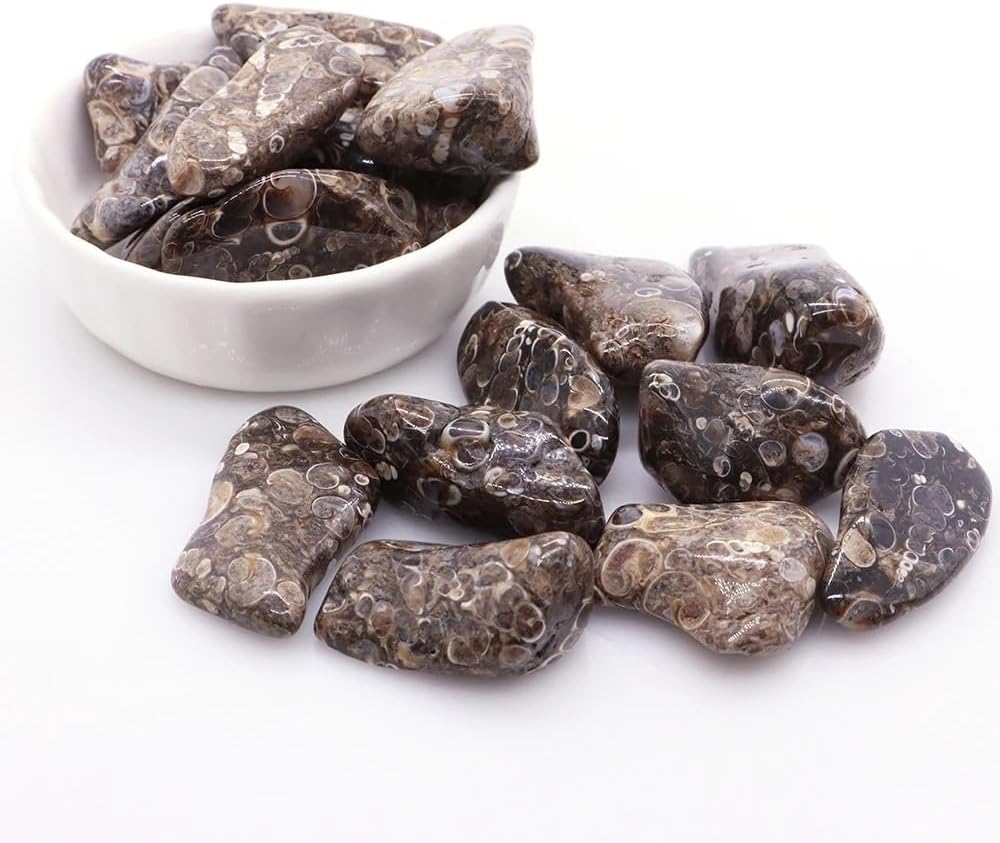 KatLin Beautiful Natural Agate Quartz Crystal Tumbled Bulk Mineral Specimen, Home Aquarium Decoration Gift (Size : 500g)