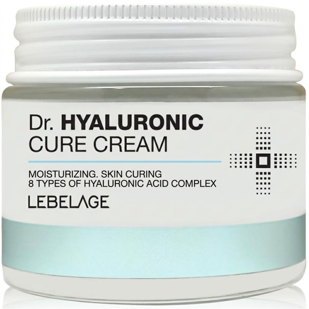LEBELAGE Dr. Hyaluronic Acid Cream, Korean Face and Body Moisturizer, 70 ml | Hyaluronic Cream, Korean Moisturizer, Face And Body Cream, Dry Skin Care, K-Beauty Skincare, Daily Hydration, 70 Ml Jar.