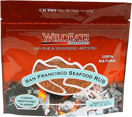 Wildeats San Francisco Seafood Rub, 3 Oz., 15-Pack #TOP3