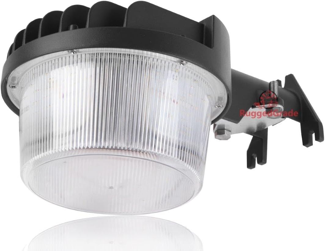 RuggedGrade Trudo Series 35W LED Barn Light - 4,200 Lumens - 3000K Warm White - Dark Bronze/Brown Housing - Outdoor LED Light with Photocell - Certified UL