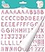 Aladine - 41451 - Tessile Sticker - Alphabet - Vichy Rose
