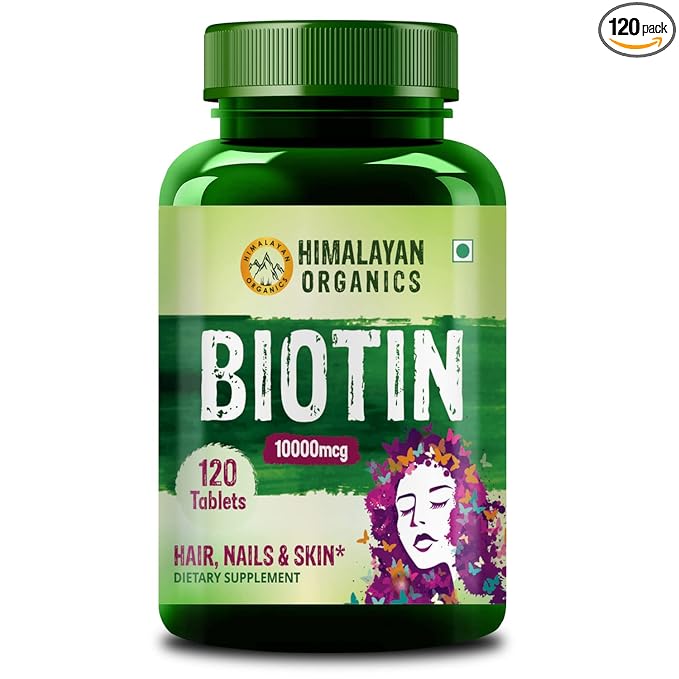Himalayan Organics Biotin 10000mcg for Hair Growth T