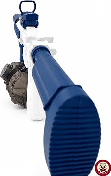 M416 Su Tabancası, Mavi-Beyaz ve Sarı-Siyah, LED Işıklı, 500 ML Kapasite, 8 Metre Menzil, Şarjlı, 65 CM (Mavi)