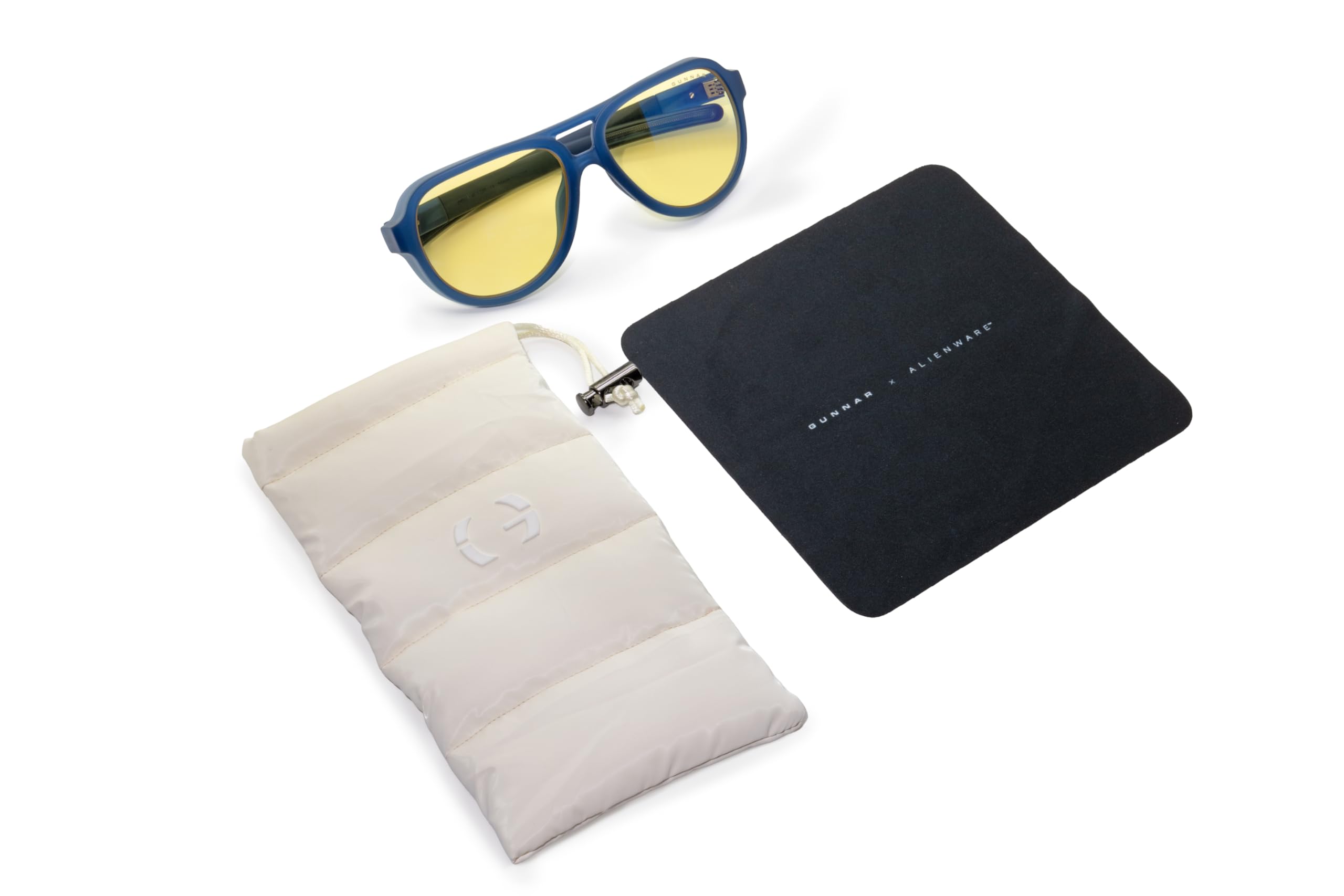 Gunnar x Alienware - Lunettes de jeu et d'ordinateur Roswell - Protection contre la lumière bleue pour soulager la fatigue oculaire et les yeux secs