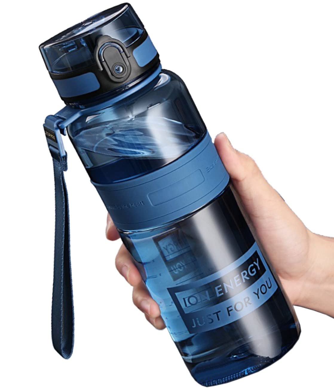 Bottiglie d'acqua, bottiglia d'acqua con foro per paglia, bottiglia d'acqua isolata, resistente alle perdite, resistente alle cadute ad alta temperatura, in plastica Tritan riutilizzabile, per viaggi, palestra, corsa