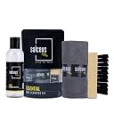 SALCEUS Quick Shoe Cleaning Kit | All-Purpose Shoe Cleaner Solution with Medium Bristle Brush & Microfiber Cloth | Shoes Cleanser for Sports Shoes, & More | Cleaning Kit-Easy Shoe Care & Stain Removal gallery image