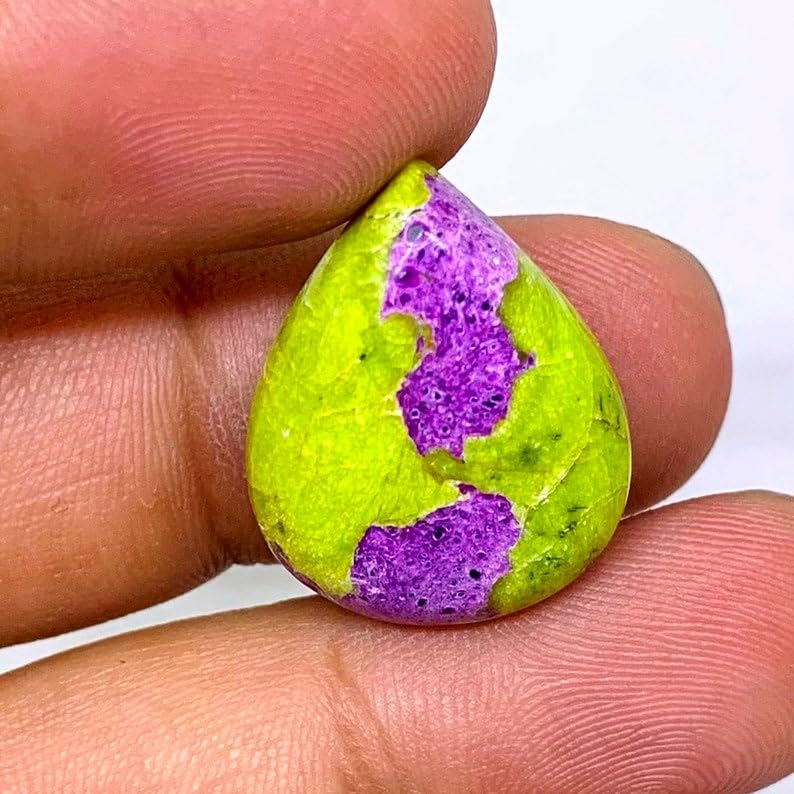 Cabochon atlantisite poire 21x17mm pour creation bijoux pendentif - 2