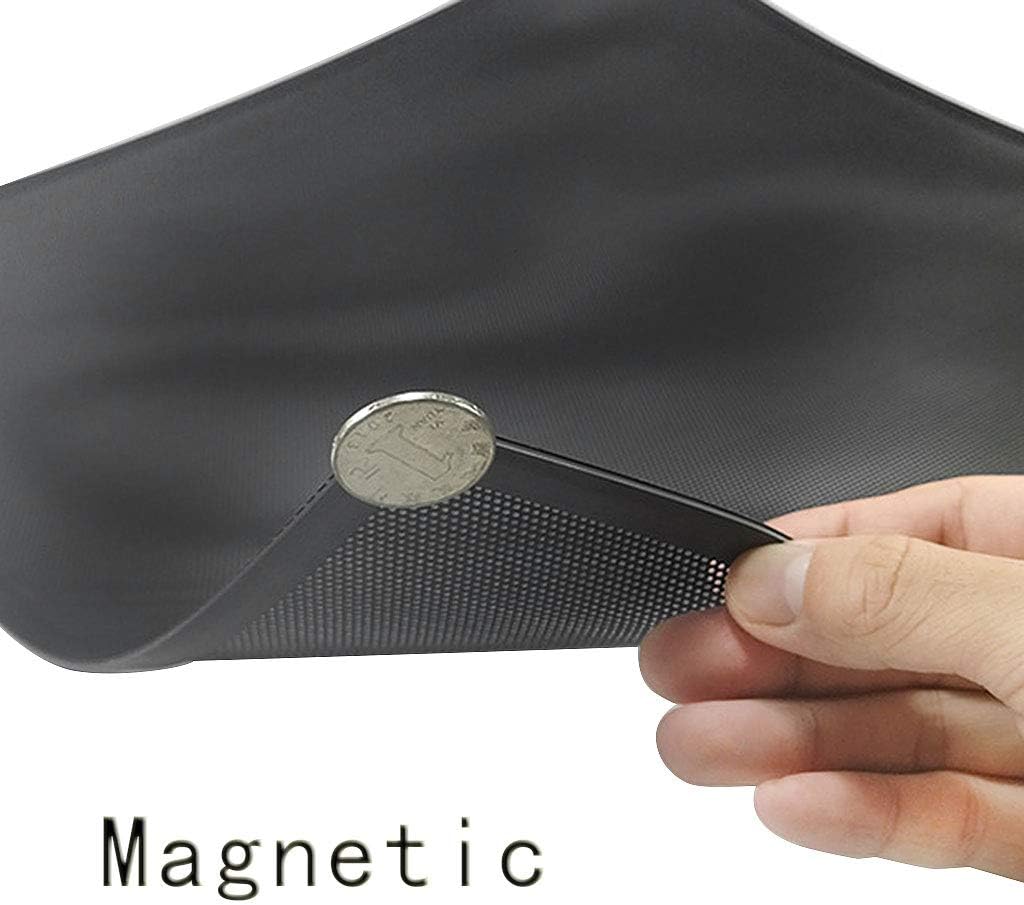 12x24CM Magnetic Dust Filter Dustproof PVC Mesh Net Cover Guard for Home Computer Chassis, Black
