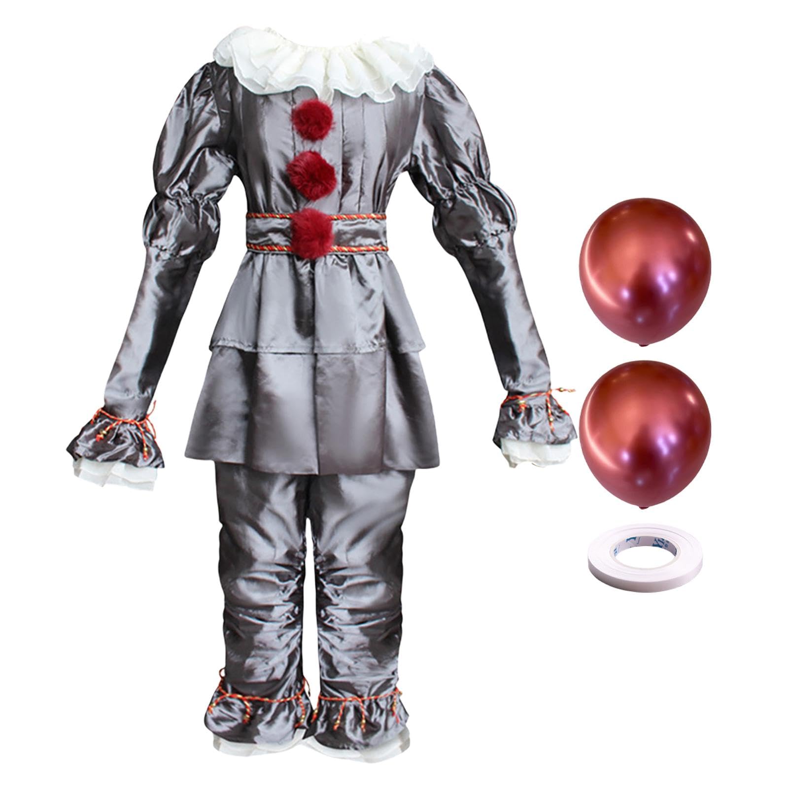 Halloween Pennywises Costume Adult,Scary Costume Halloween Costumes For Men, Halloween Costumes Adult, Costume For Men And Women For Fancy Dress Up Party Cosplay Outfit
