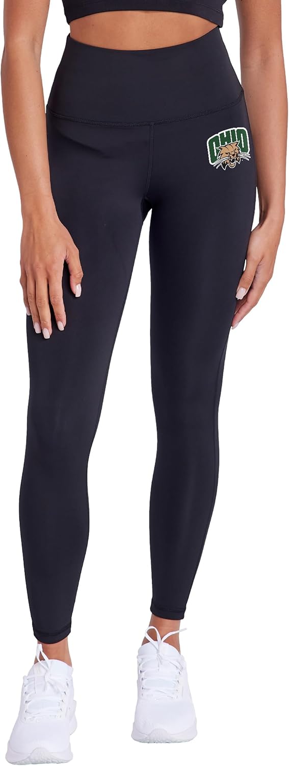 Campus Lab Official Collegiate Primary Logo Women's High Waisted Yoga Leggings for Workout Running Yoga 7/8 Length Pants