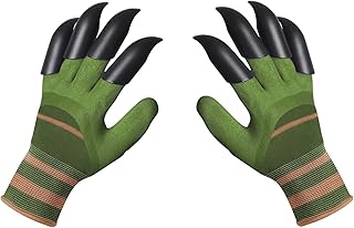 gardening gloves with Claws, Garden Gloves Waterproof and Breathable Working Gloves for Digging and Planting