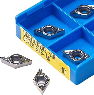 Indexable Carbide Lathe Tool 10PCS DCGT070202 DCGT070204 DCGT11T302 DCGT11T304 DCGT11T308 AK H01 Internal Metal Tool Turning Tool (Size : DCGT070202 AK H01)