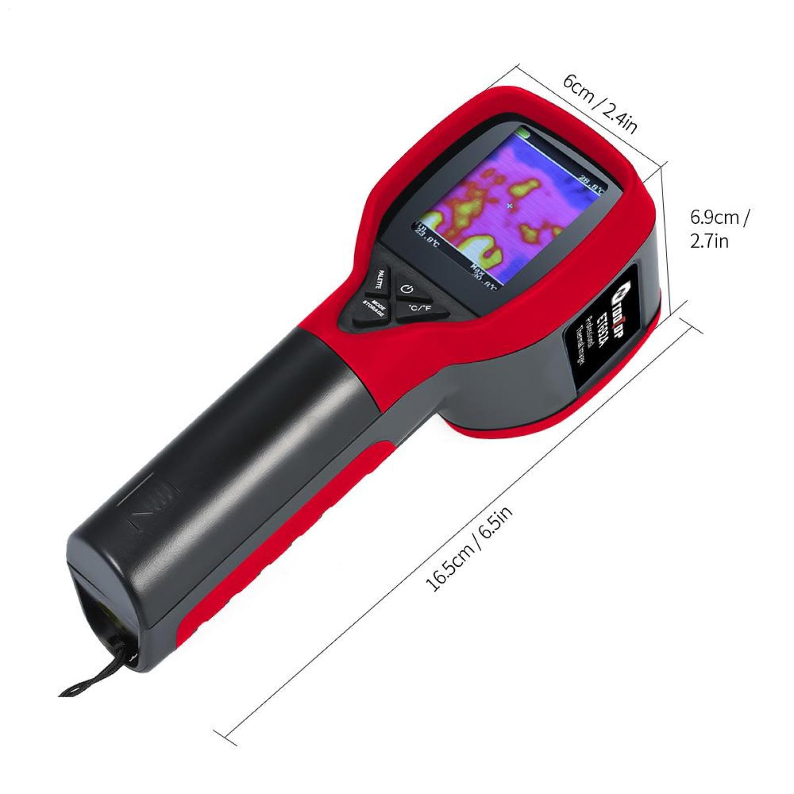 Cámara térmica – Imagen infrarroja portátil, Rango -20°C a 300°C | Sensor de calor LCD de 2.0 pulgadas, herramienta de inspección, detector de fugas de agua | para circuito eléctrico calefacci