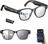 AI Smart Glasses with Camera, 8MP HD Camera, 1200P Anti-Shake Video Recording, Bluetooth 5.4, Real-Time AI Translation & Object Finder, Blue Light Glasses, Hands-Free Calling Music Glasses