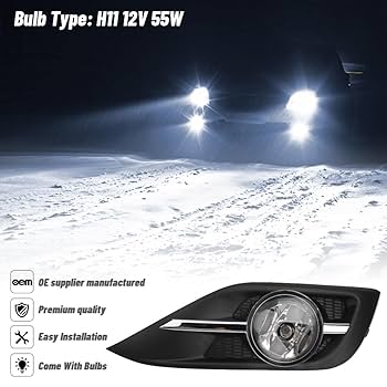 Amazon.com: MAYASAF Clear Lens Fog Light Chrome plated